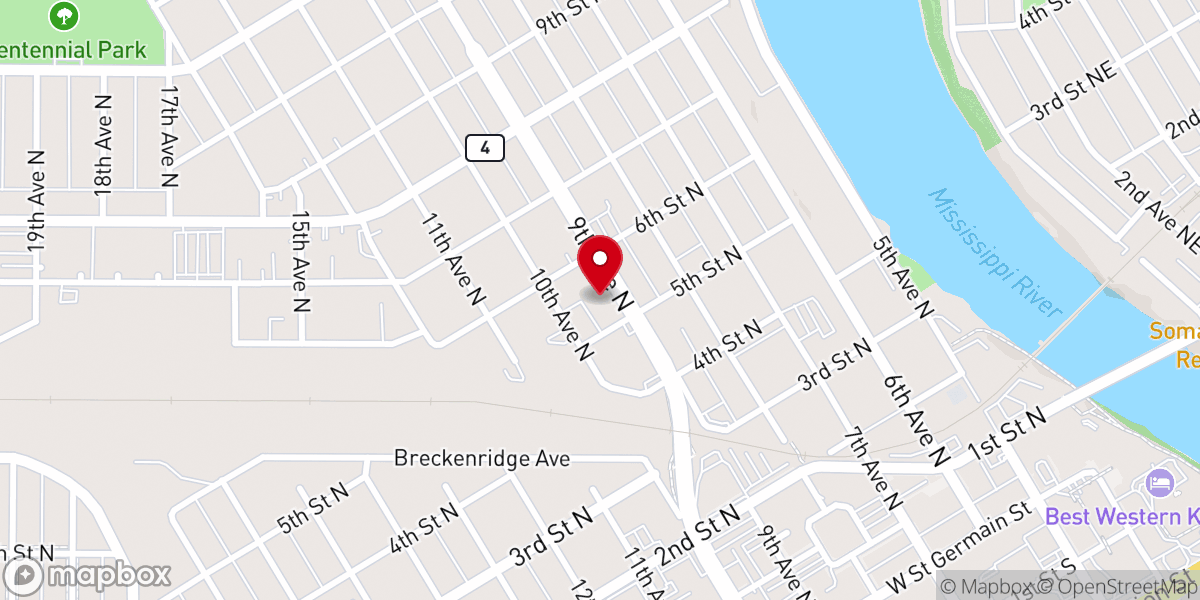 Map showing location of Place of Hope Ministries