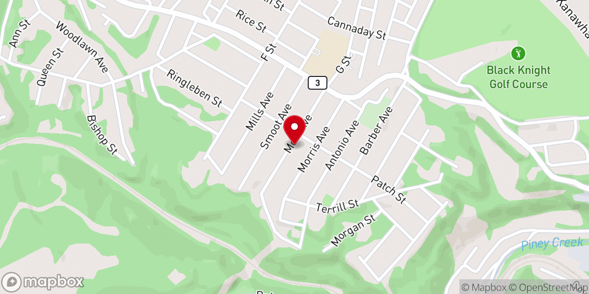 Map showing location of Staples N B