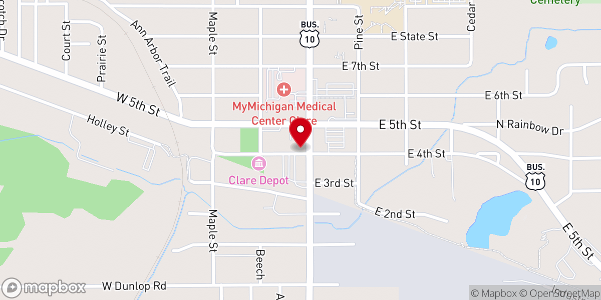 Map showing location of The Venue