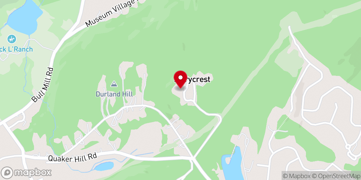 Map showing location of Marycrest