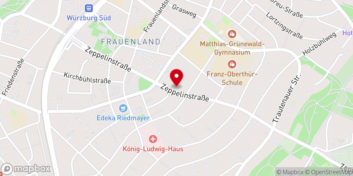 Map showing location of Evang.-Luth. Pfarramt Martin-Luther-Kirche