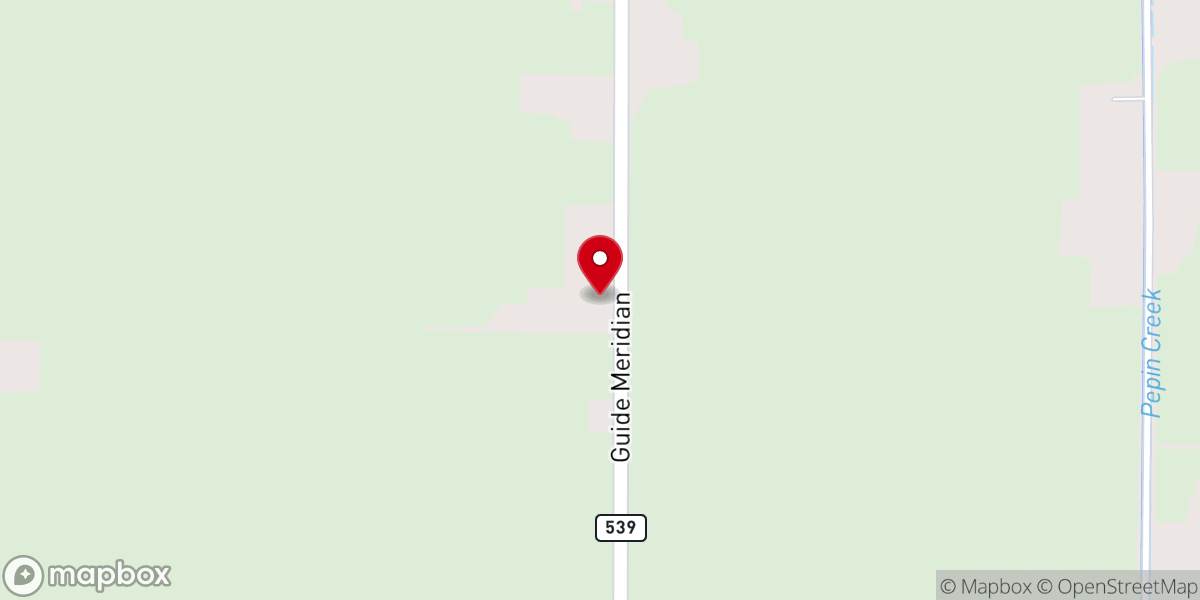 Map showing location of Trinity Bible Church