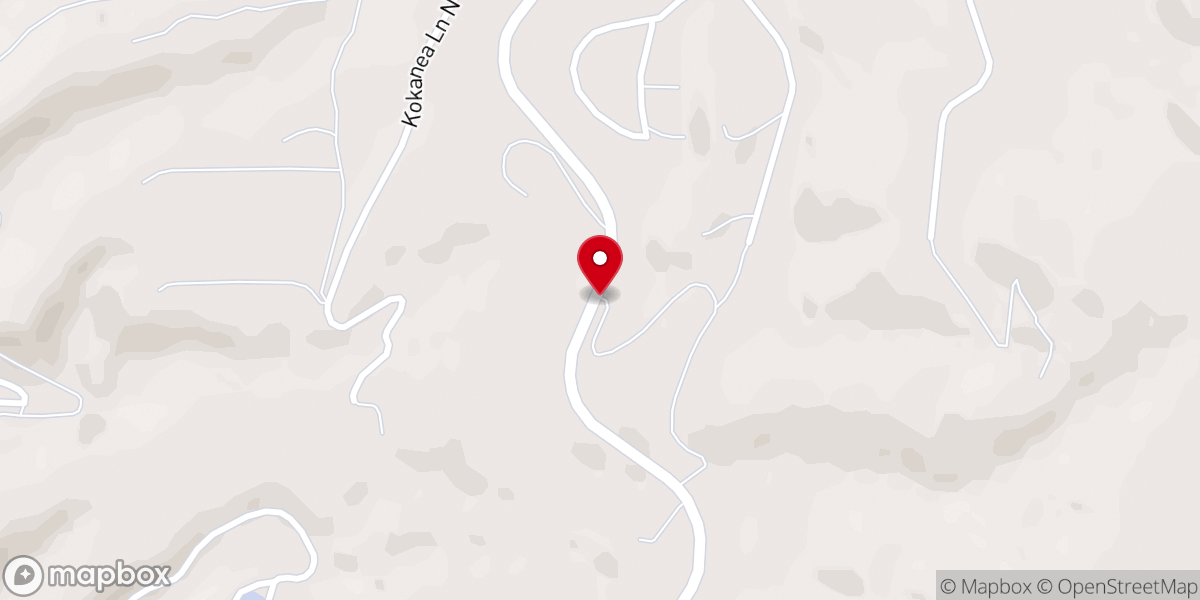 Map showing location of Lake Roosevelt Bible Church