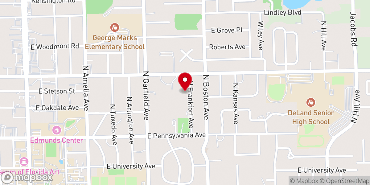 Map showing location of Higher Ground Ministries