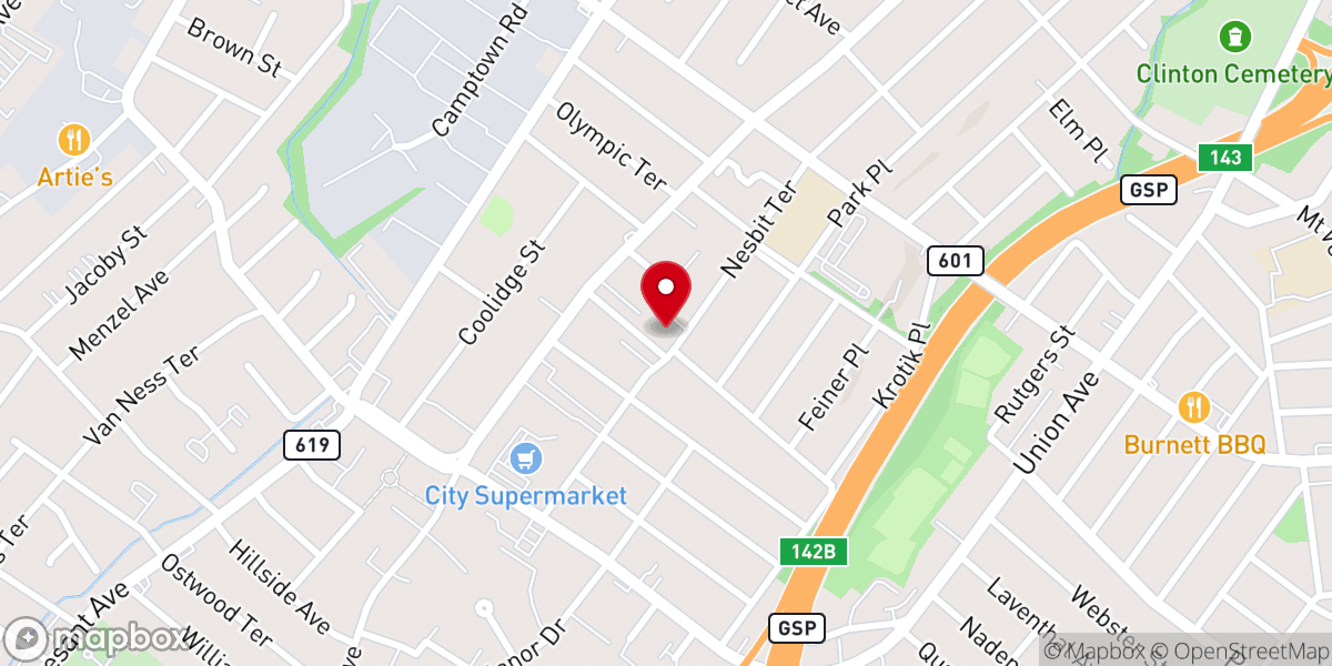 Map showing location of Good Shepherd Roman Catholic Church