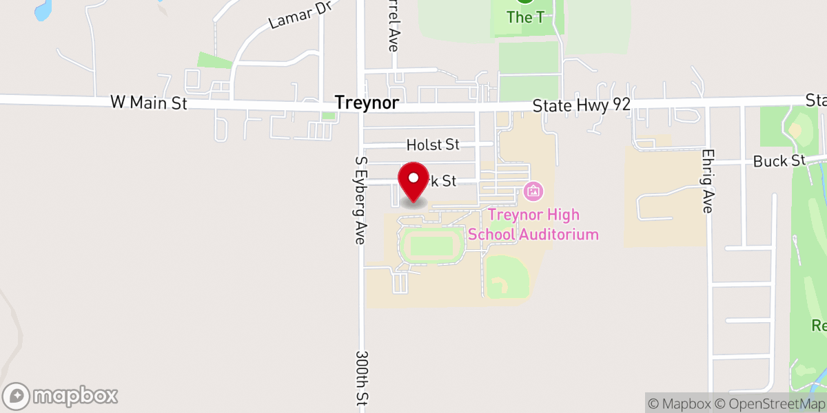 Map showing location of St Paul Lutheran Preschool