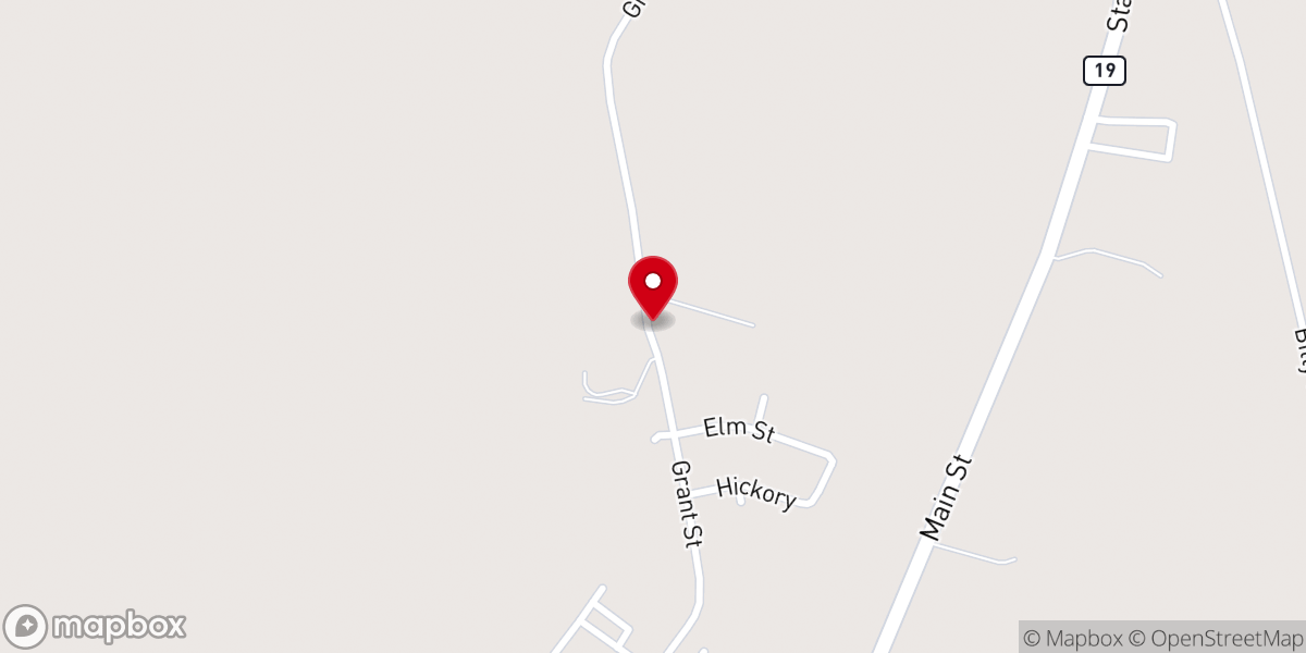 Map showing location of St Paul No 2 Baptist Church