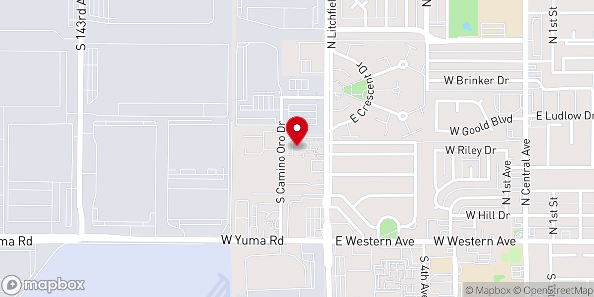 Map showing location of Christ Evangelical Lutheran Church