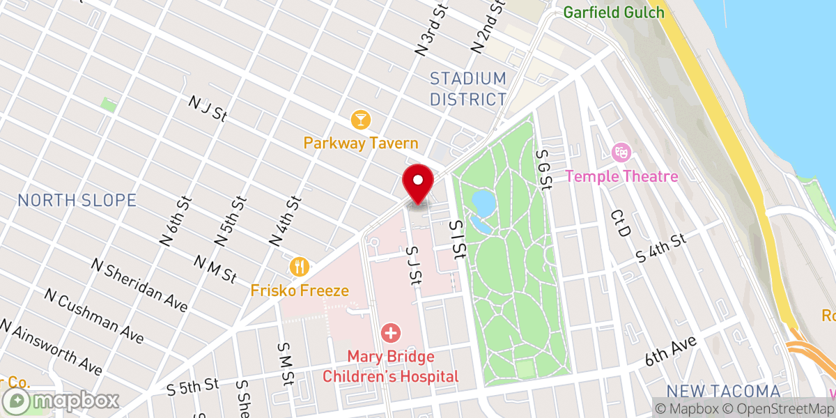 Map showing location of Resurrection Church