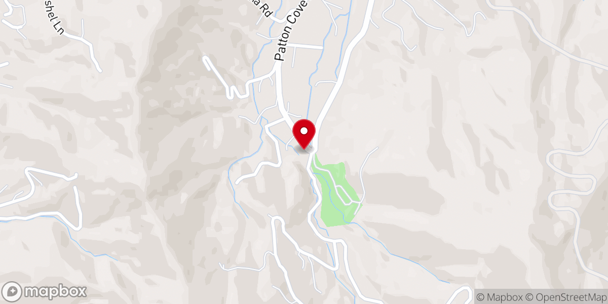 Map showing location of Patton Cove Gospel Mission