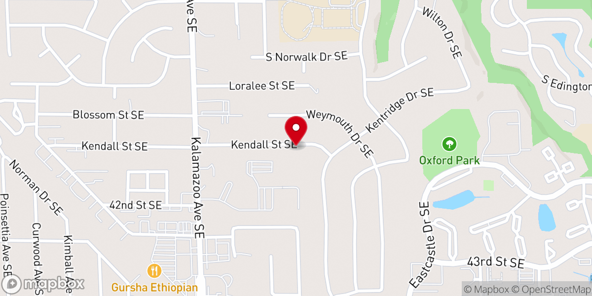 Map showing location of Grand Rapids Zomi Baptist Church