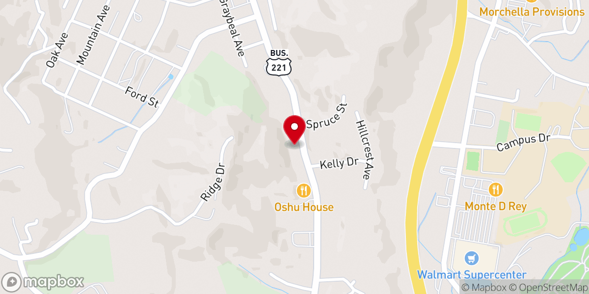 Map showing location of Antiques On Main
