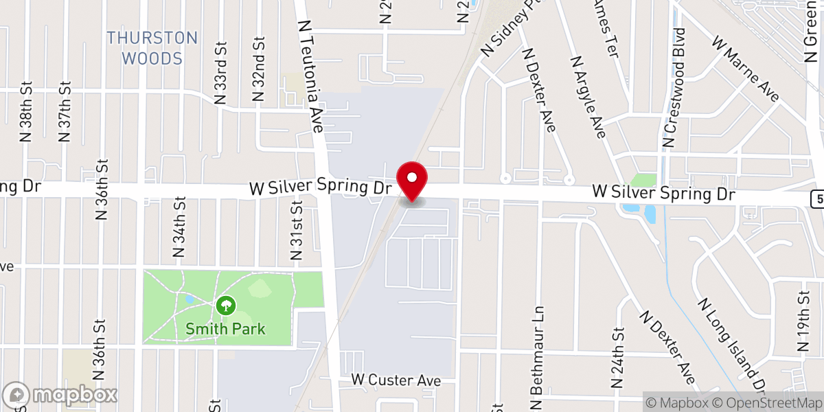 Map showing location of Graceway Fellowship Church