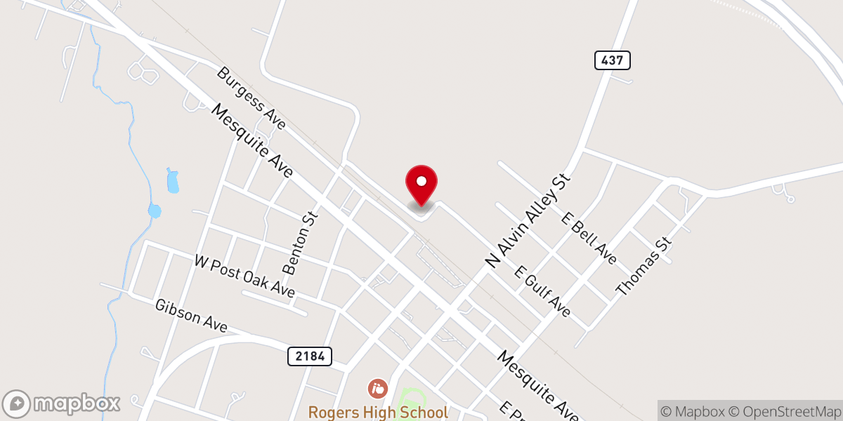 Map showing location of Northside Church of Christ