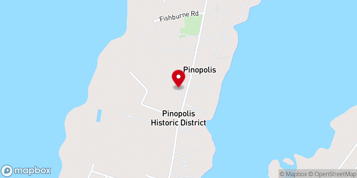 Map showing location of Pinopolis Community Church