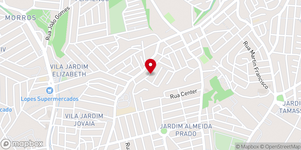 Map showing location of Igreja Pentecostal Nova Aliança