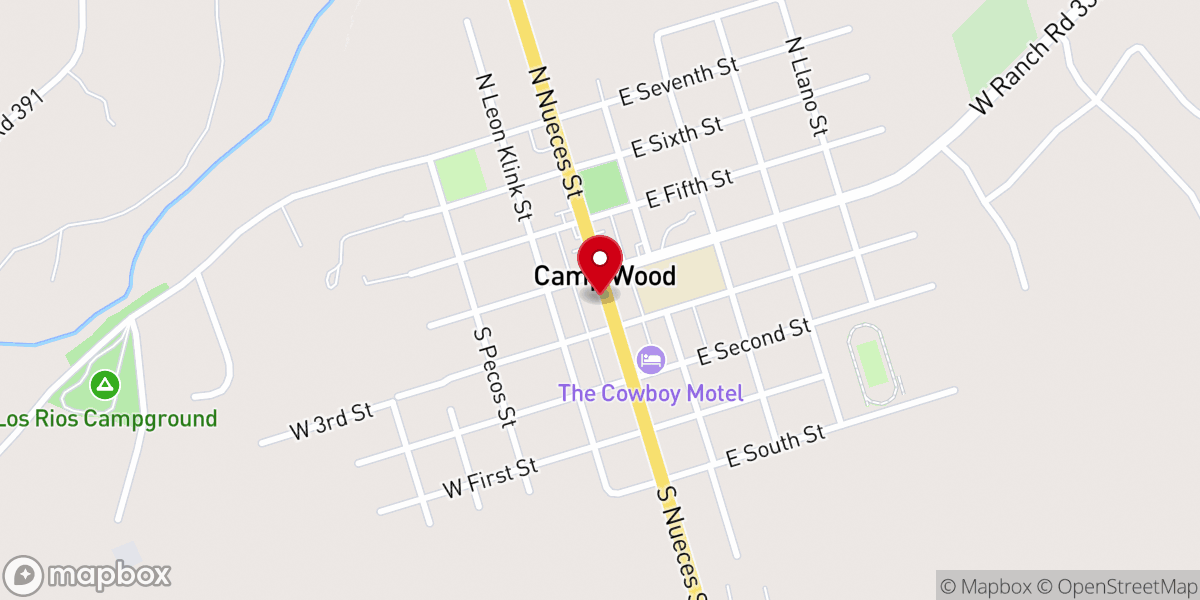 Map showing location of New Beginnings Christian Church