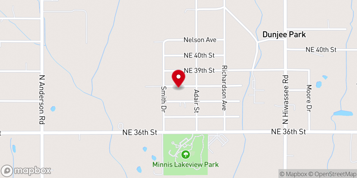 Map showing location of Israel Chapel CME Church