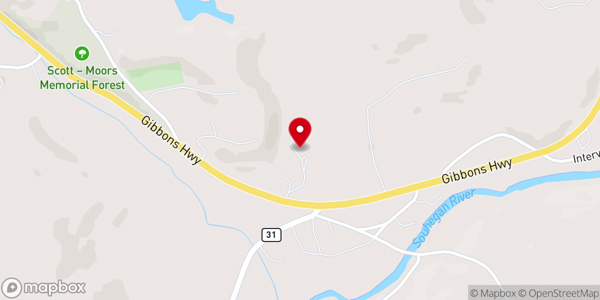 Map showing location of Good News Bible Church