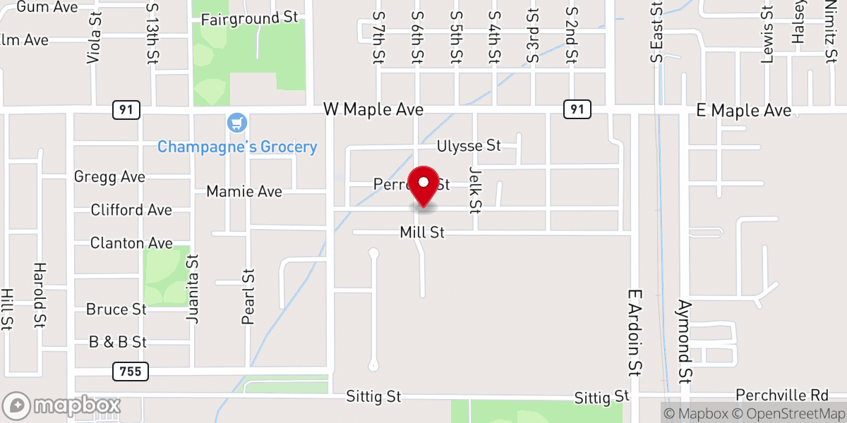 Map showing location of Community Bible Fellowship