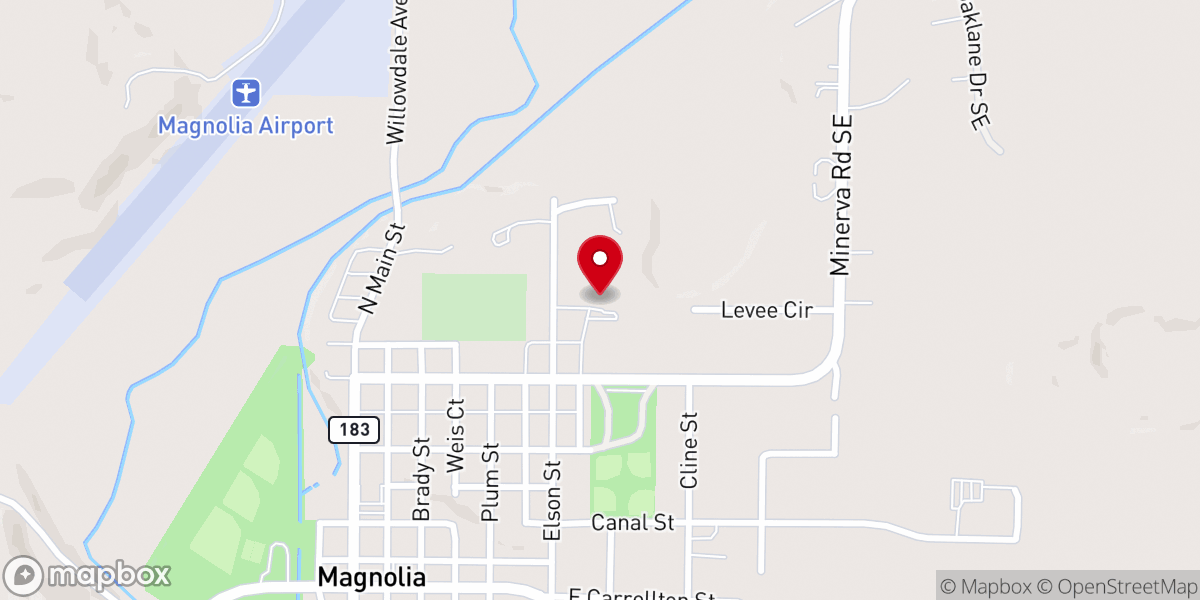 Map showing location of Sandy Valley Baptist Temple
