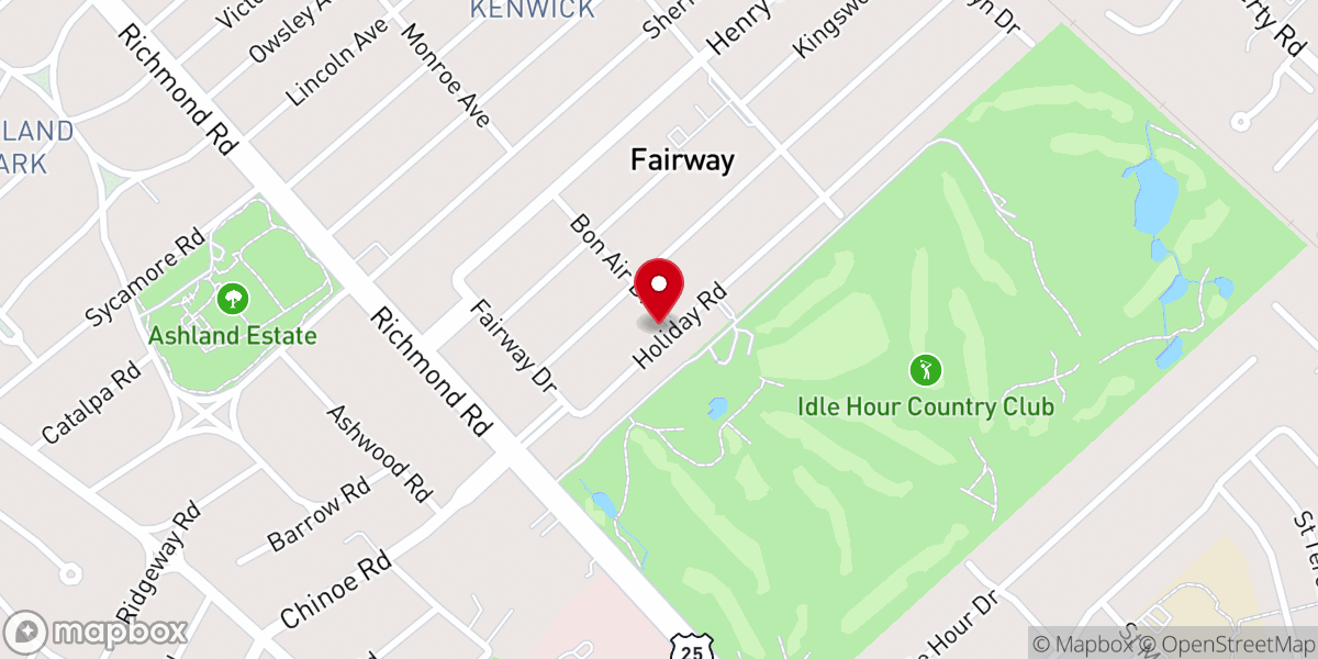 Map showing location of Bluegrass Christian Mens Fellowship Inc