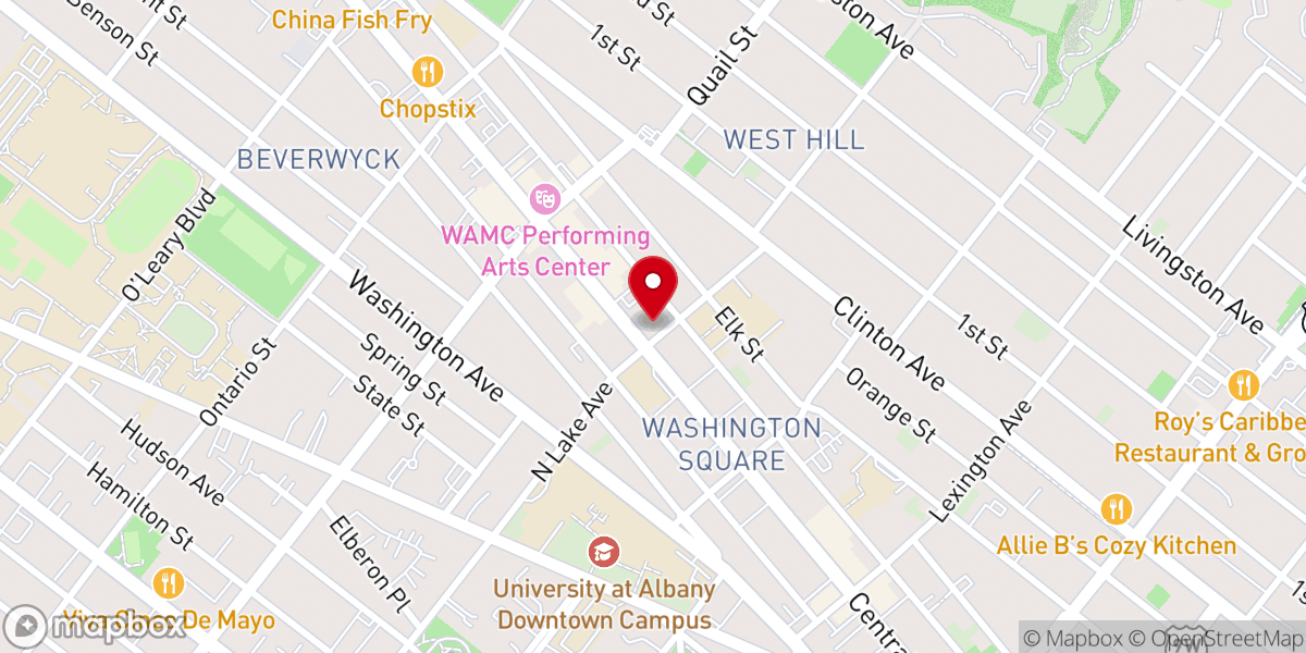 Map showing location of Shrine Church of Our Lady of the Americas