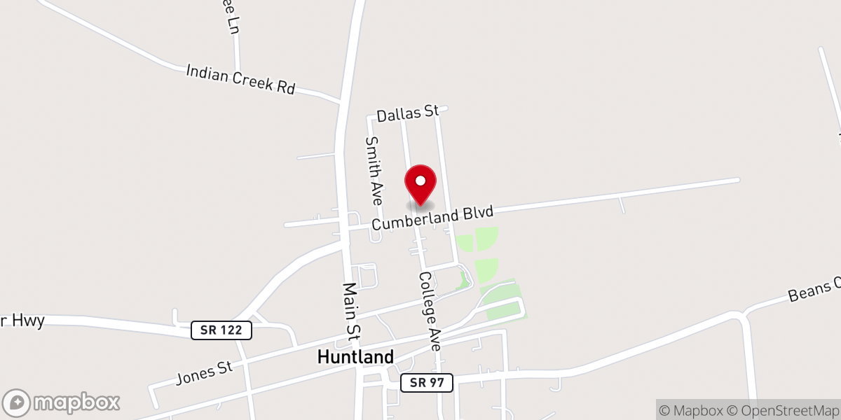 Map showing location of Emmanuel Church