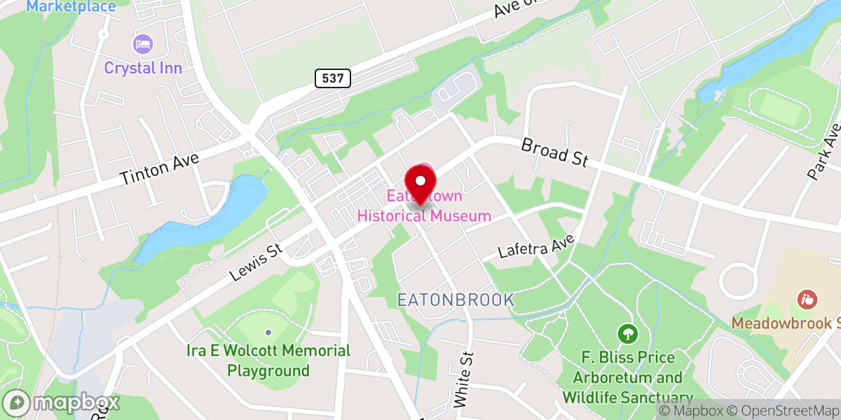 Map showing location of Church of Immaculate Conception, Eatontown, N.J.