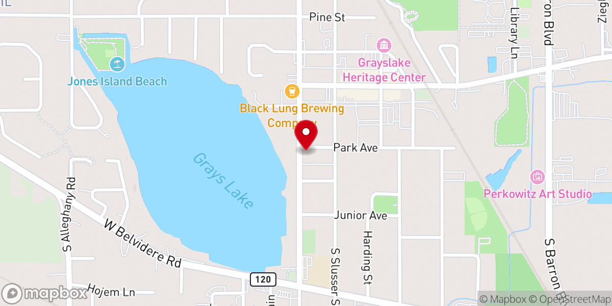 Map showing location of St Andrew's Episcopal Church
