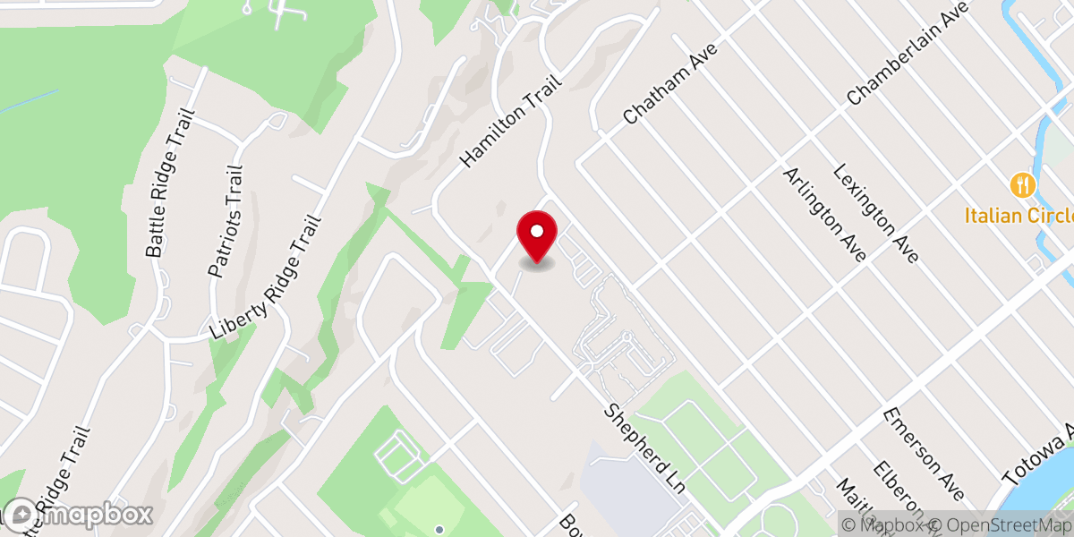 Map showing location of st. mary's church-stony hill