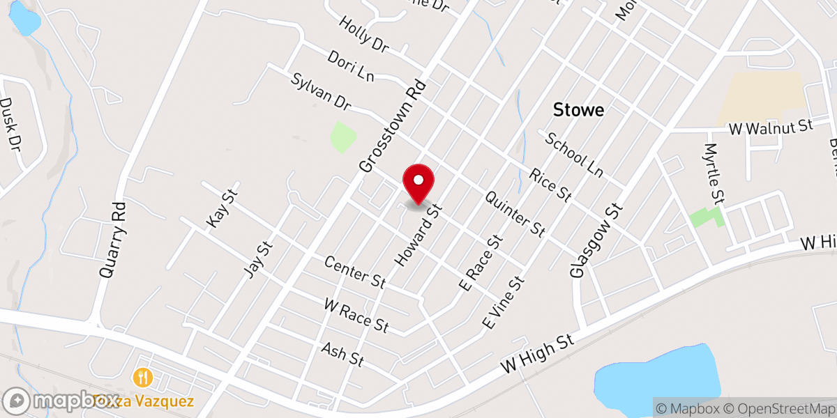 Map showing location of St Gabriel's Catholic Church