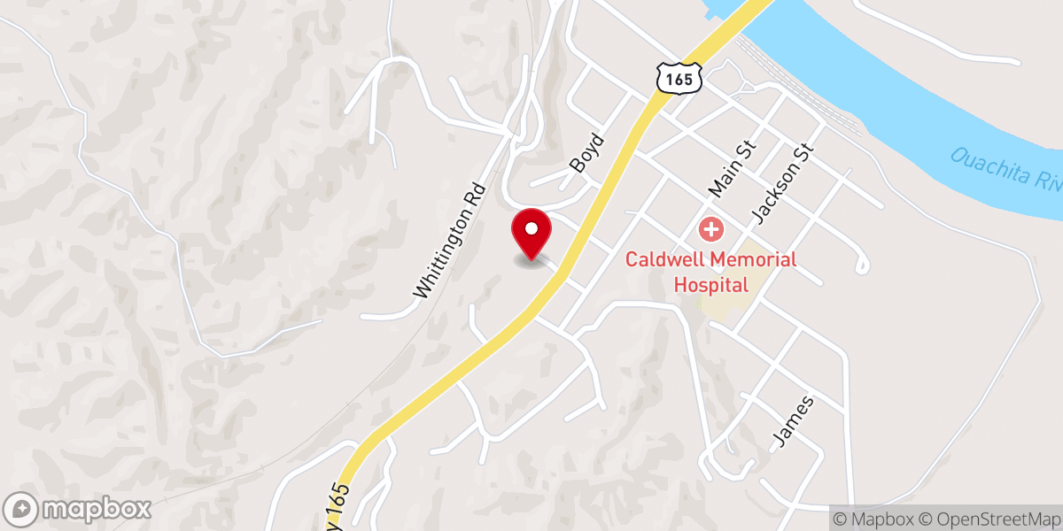Map showing location of Covenant Worship Center