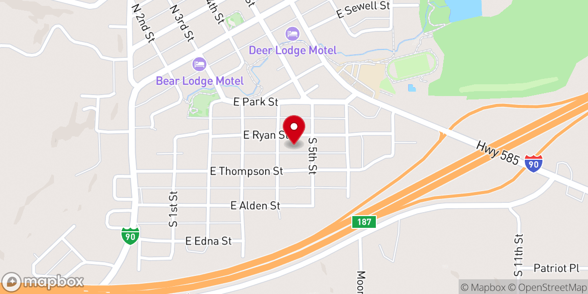 Map showing location of Mt Calvary Lutheran Church