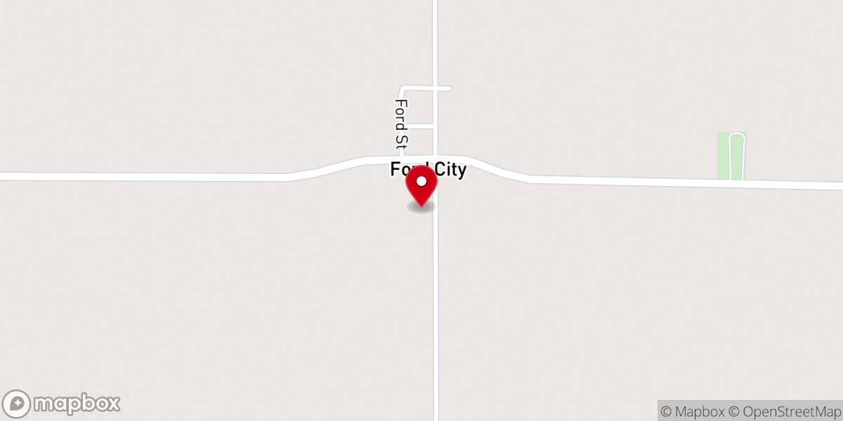 Map showing location of St. Patrick Mission