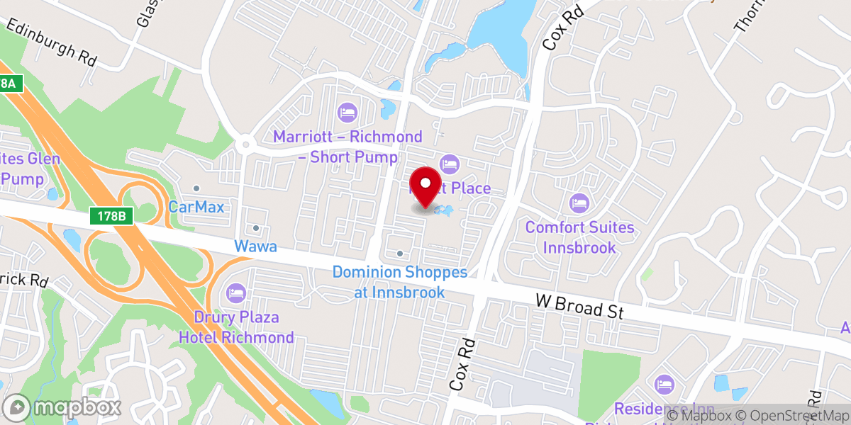 Map showing location of The Place at Innsbrook