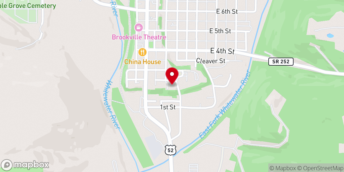 Map showing location of St Francis Center