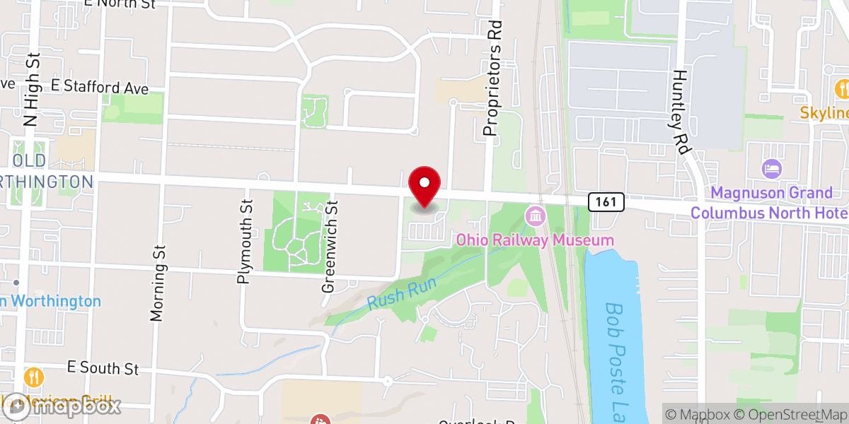 Map showing location of Worthington Seventh-day Adventist Church