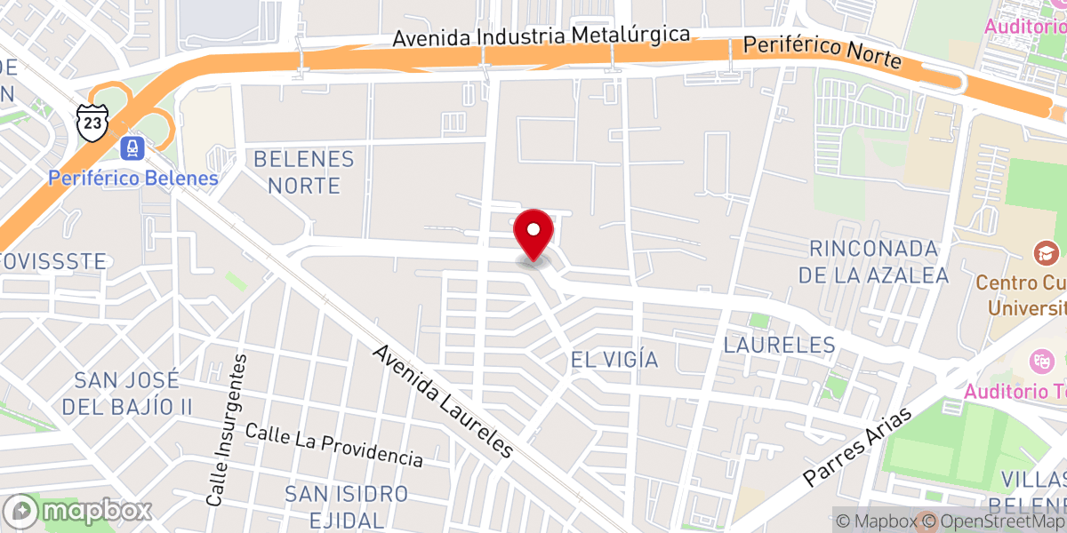 Map showing location of Iglesia Cristiana de Paz En México