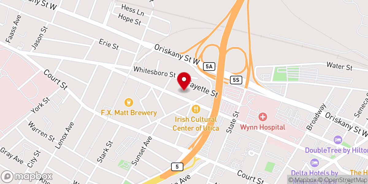 Map showing location of St. Joseph St. Patrick Church