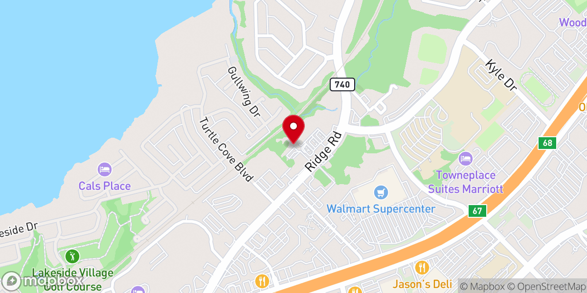 Map showing location of Great Faith Church