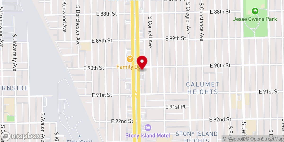Map showing location of Christ Apostolic Church