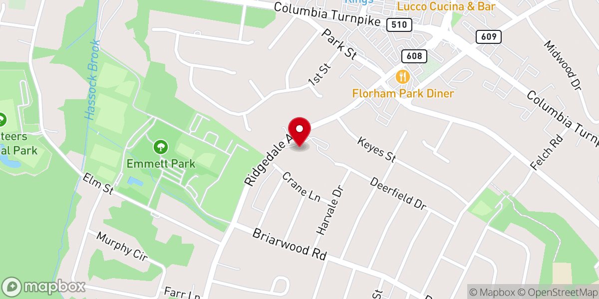 Map showing location of Calvary Presbyterian Church