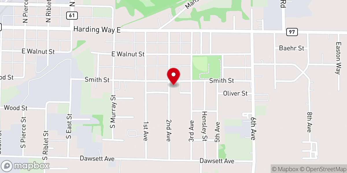 Map showing location of Apostolic Tabernacle