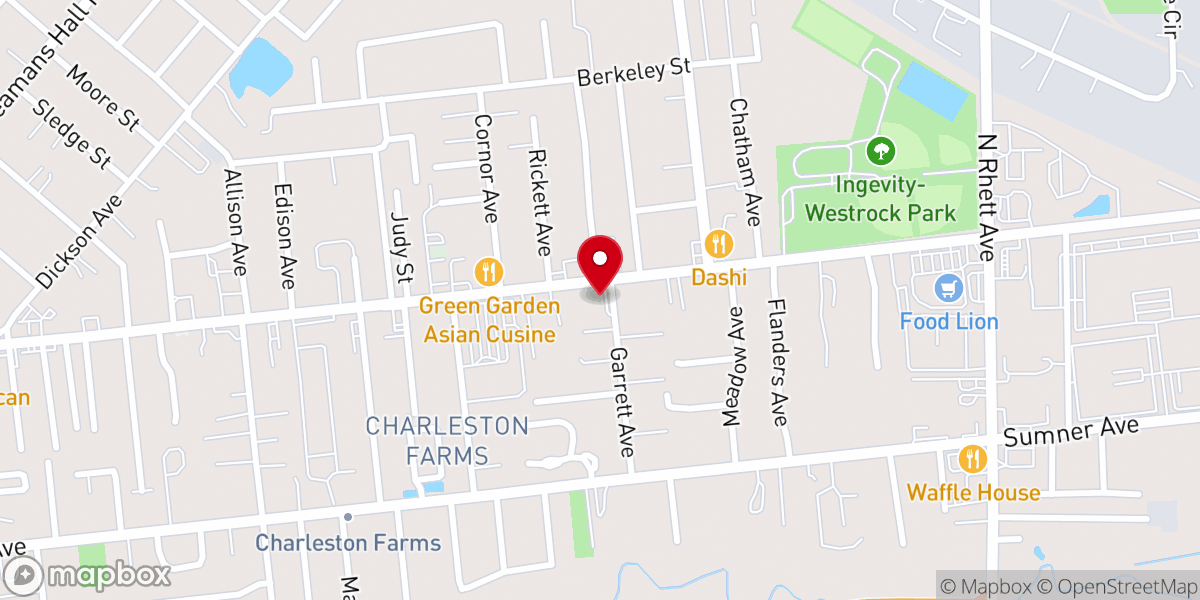 Map showing location of First Southern Methodist Church