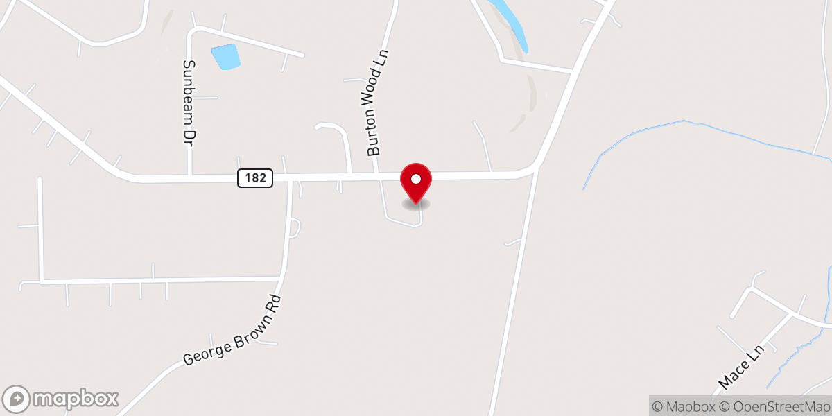 Map showing location of Pleasant Grove United Methodist Church