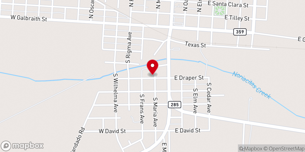 Map showing location of Immaculate Chapel