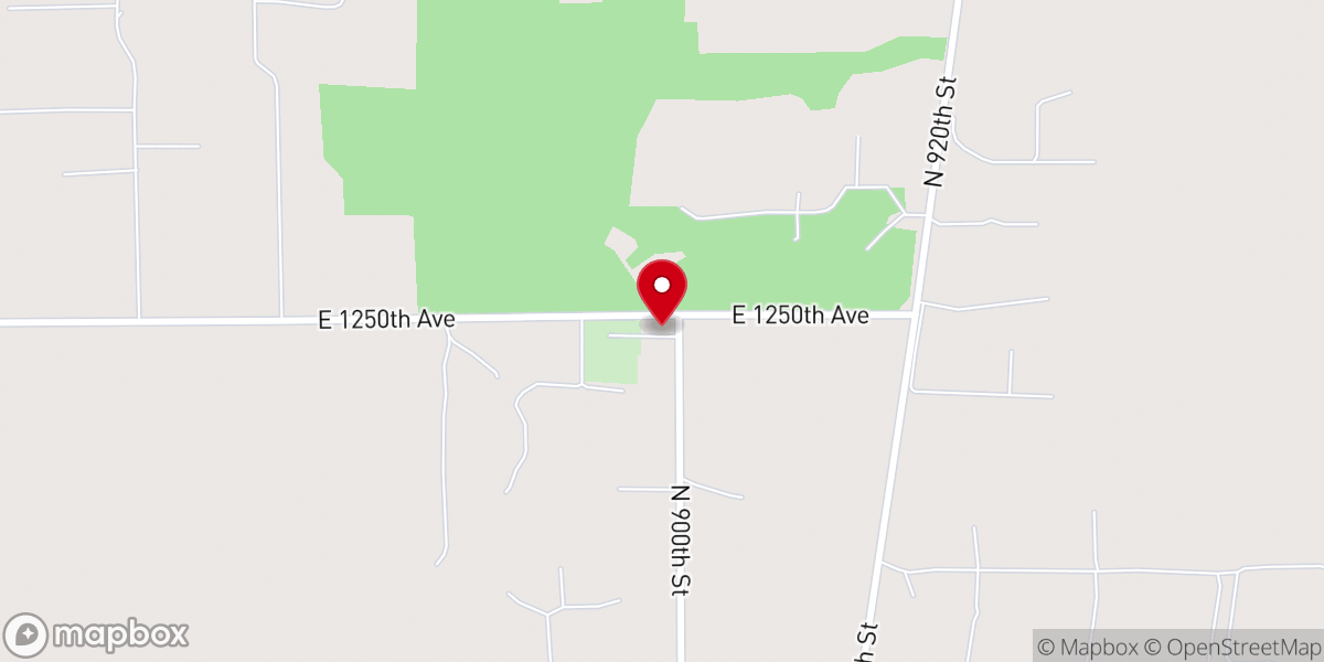 Map showing location of Kirk Chapel United Methodist Church