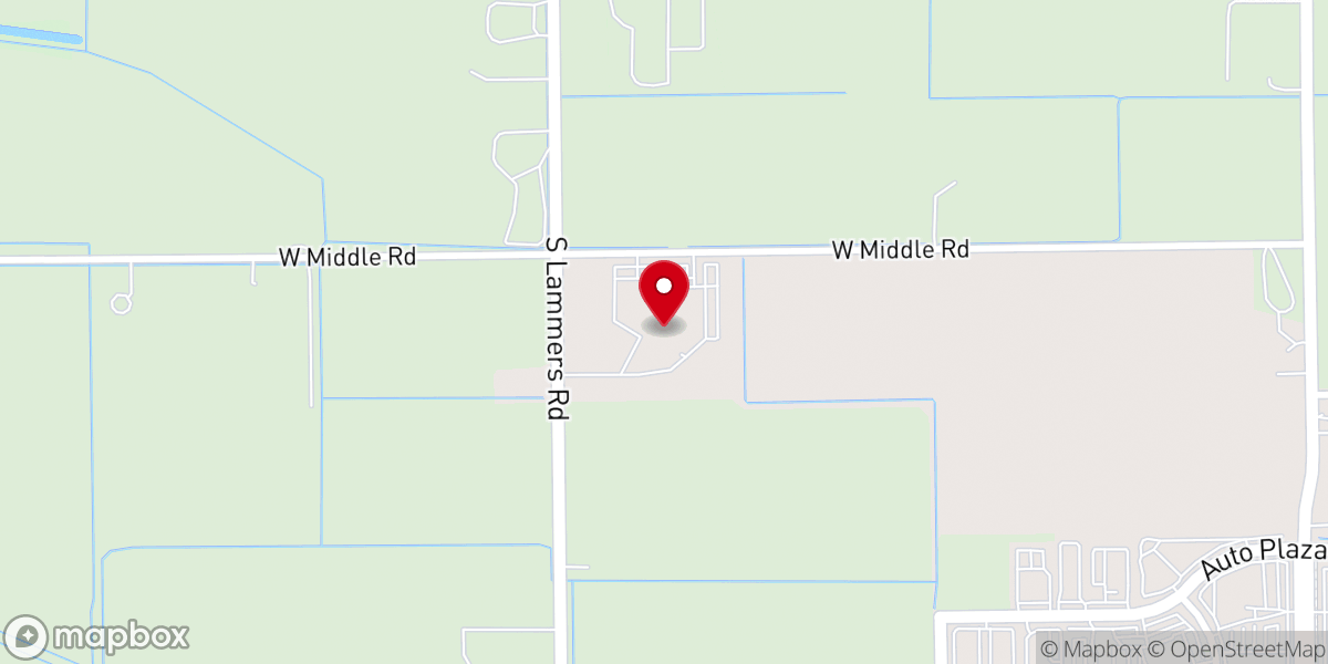 Map showing location of Southwinds Church