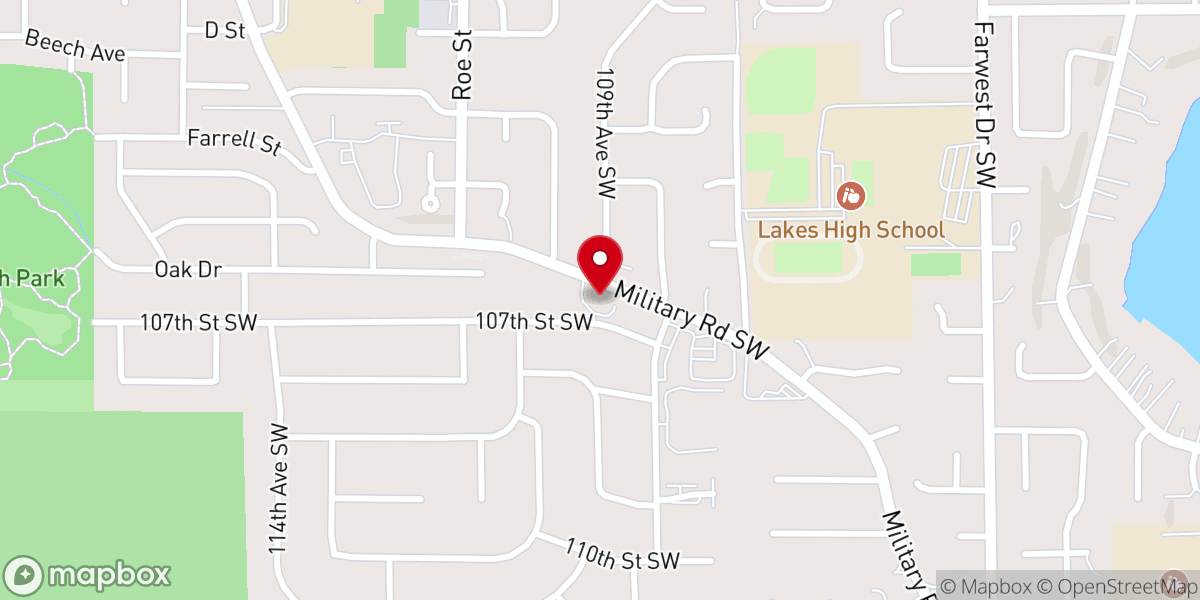 Map showing location of Mt Sinai Baptist Church